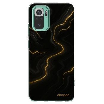 Picasee silikónový prehľadný obal pre Xiaomi Redmi Note 10 Pro - Thunder