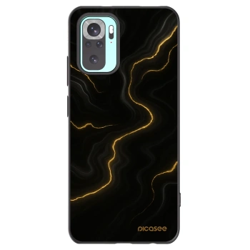 Picasee silikónový čierny obal pre Xiaomi Redmi Note 10 Pro - Thunder