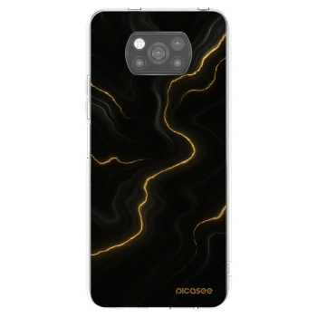 Picasee silikónový čierny obal pre Xiaomi Poco X3 Pro - Thunder