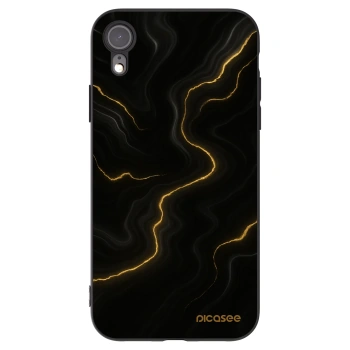 Picasee silikónový čierny obal pre Apple iPhone XR - Thunder
