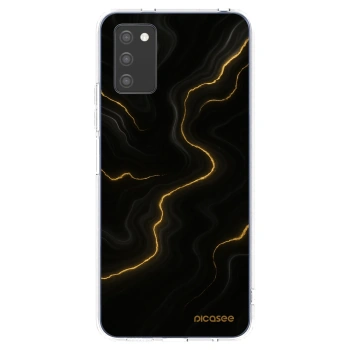 Picasee silikónový prehľadný obal pre Samsung Galaxy A02s A025G - Thunder