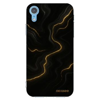 Picasee silikónový prehľadný obal pre Apple iPhone XR - Thunder