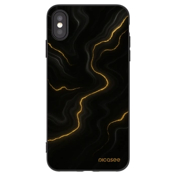 Picasee silikónový čierny obal pre Apple iPhone XS Max - Thunder