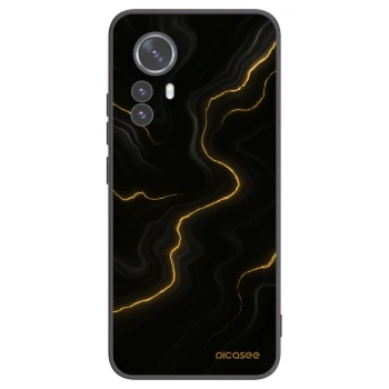 Picasee silikónový čierny obal pre Xiaomi 12 Pro - Thunder