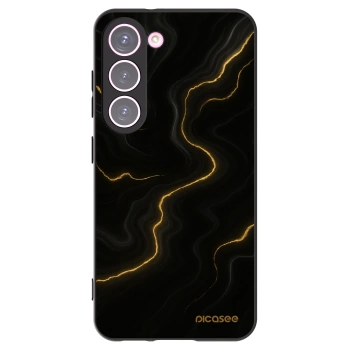 Picasee silikónový čierny obal pre Samsung Galaxy S23 5G - Thunder