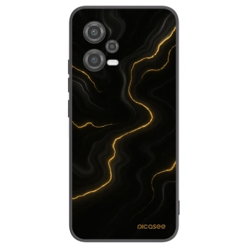 Picasee silikónový čierny obal pre Xiaomi Poco X5 - Thunder
