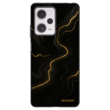 Picasee silikónový čierny obal pre Xiaomi Redmi Note 12 Pro+ 5G - Thunder