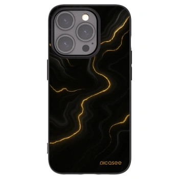 Picasee silikónový čierny obal pre Apple iPhone 15 Pro - Thunder