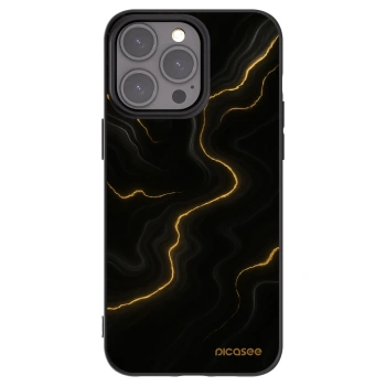 Picasee silikónový čierny obal pre Apple iPhone 15 Pro Max - Thunder