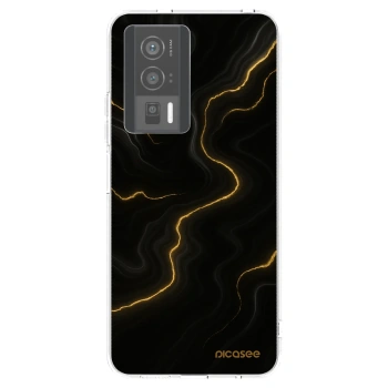 Picasee silikónový prehľadný obal pre Xiaomi Poco F5 Pro 5G - Thunder