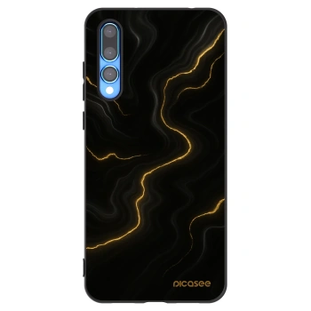 Picasee silikónový čierny obal pre Huawei P20 Pro - Thunder