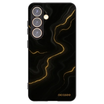 Picasee silikónový čierny obal pre Samsung Galaxy S24 S921B 5G - Thunder