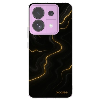 Picasee silikónový prehľadný obal pre Xiaomi Redmi Note 13 Pro 5G - Thunder