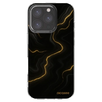 Picasee silikónový prehľadný obal pre Apple iPhone 16 Pro - Thunder