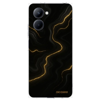 Picasee silikónový prehľadný obal pre Realme C33 (2023) - Thunder