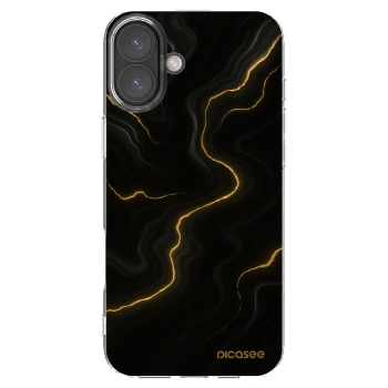 Picasee silikónový prehľadný obal pre Apple iPhone 16 Plus - Thunder