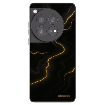 Picasee silikónový čierny obal pre OnePlus 12 5G - Thunder
