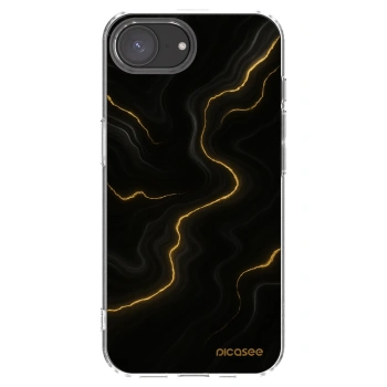Picasee silikónový prehľadný obal pre Apple iPhone 16e - Thunder