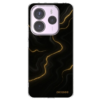Picasee silikónový prehľadný obal pre Xiaomi Redmi Note 14 5G - Thunder