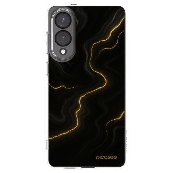 Picasee silikónový prehľadný obal pre Samsung Galaxy S25 Edge 5G - Thunder