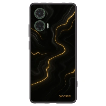 Picasee silikónový čierny obal pre Motorola Moto G35 5G - Thunder