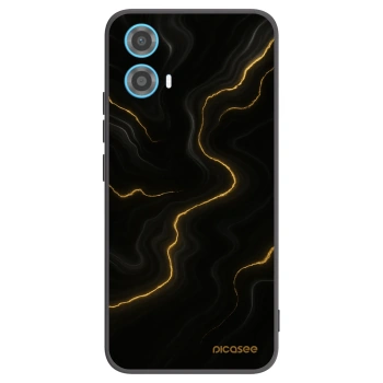 Picasee silikónový čierny obal pre Motorola Moto G34 5G - Thunder