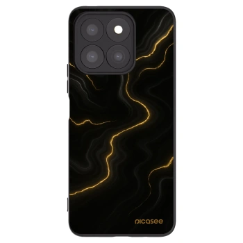 Picasee silikónový čierny obal pre Honor X8c - Thunder