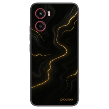 Picasee silikónový čierny obal pre Motorola Moto G05 - Thunder