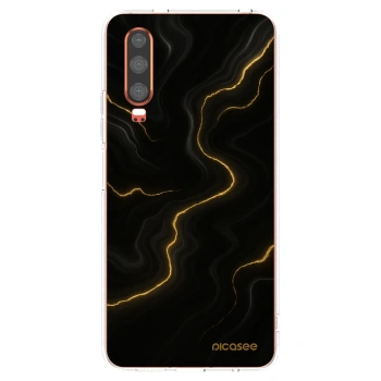 Picasee silikónový prehľadný obal pre Huawei P30 - Thunder