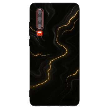 Picasee silikónový čierny obal pre Huawei P30 - Thunder