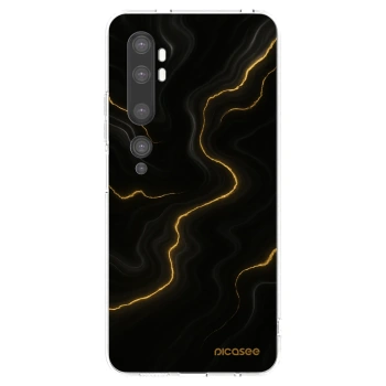 Picasee silikónový prehľadný obal pre Xiaomi Mi Note 10 (Pro) - Thunder