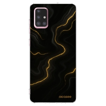 Picasee silikónový prehľadný obal pre Samsung Galaxy A71 A715F - Thunder