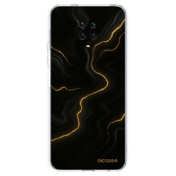 Picasee silikónový prehľadný obal pre Xiaomi Redmi Note 9 Pro - Thunder