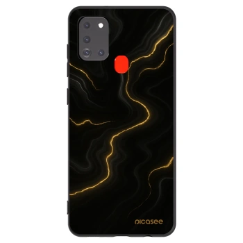 Picasee silikónový čierny obal pre Samsung Galaxy A21s - Thunder