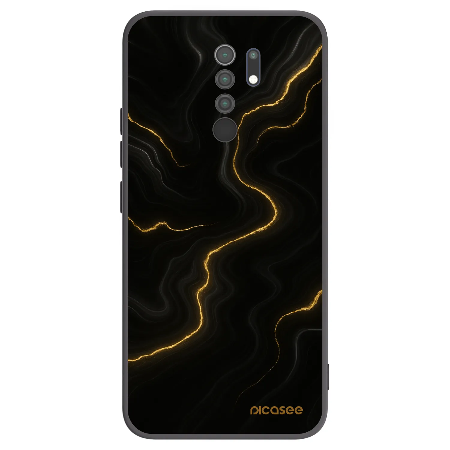 Picasee silikónový čierny obal pre Xiaomi Redmi 9 - Thunder