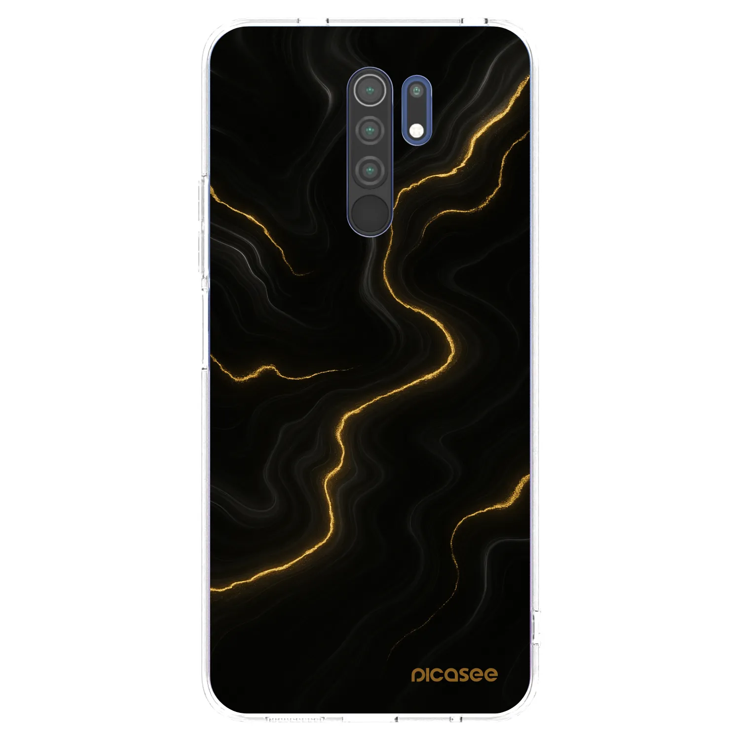 Picasee silikónový prehľadný obal pre Xiaomi Redmi 9 - Thunder