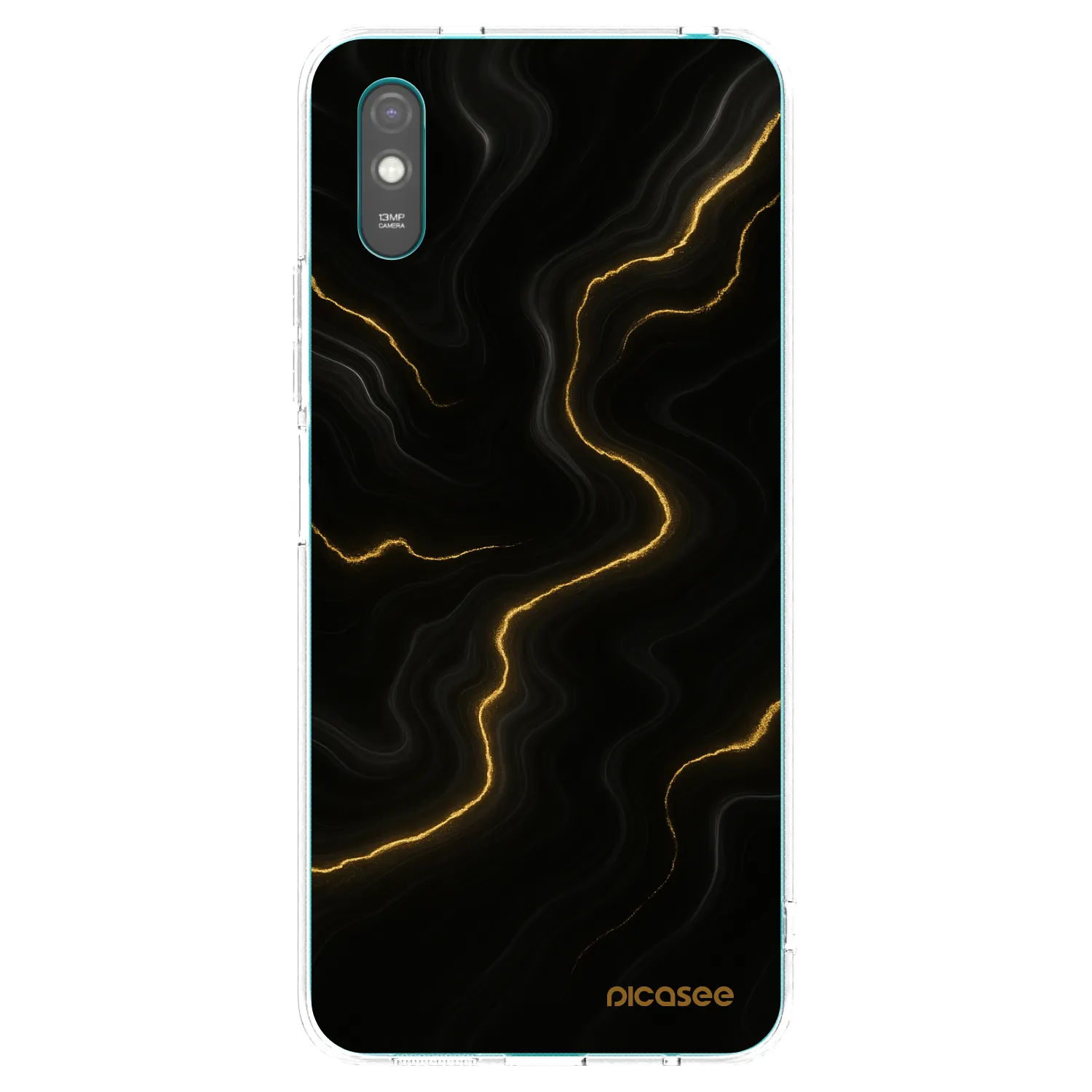 Picasee silikónový prehľadný obal pre Xiaomi Redmi 9A - Thunder