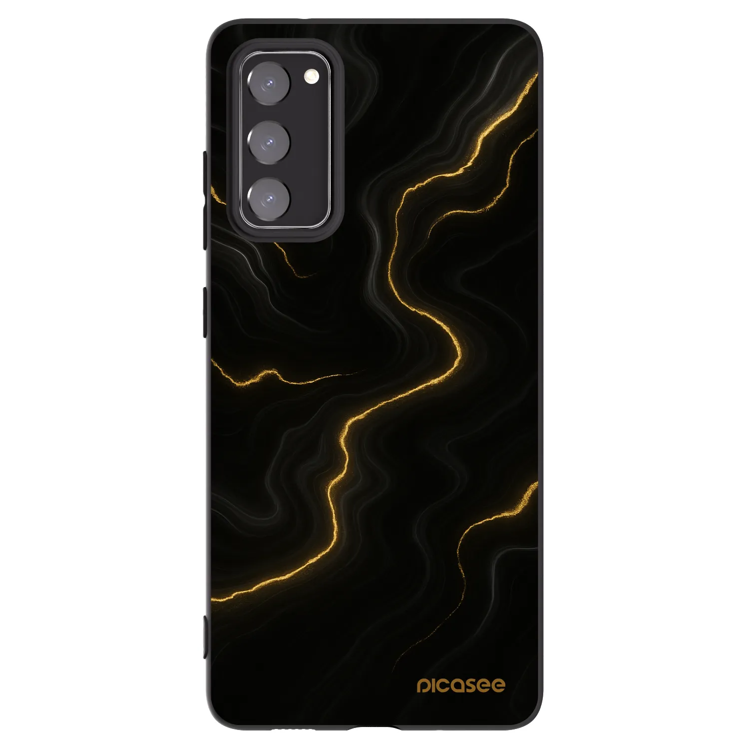 Picasee silikónový čierny obal pre Samsung Galaxy S20 FE - Thunder