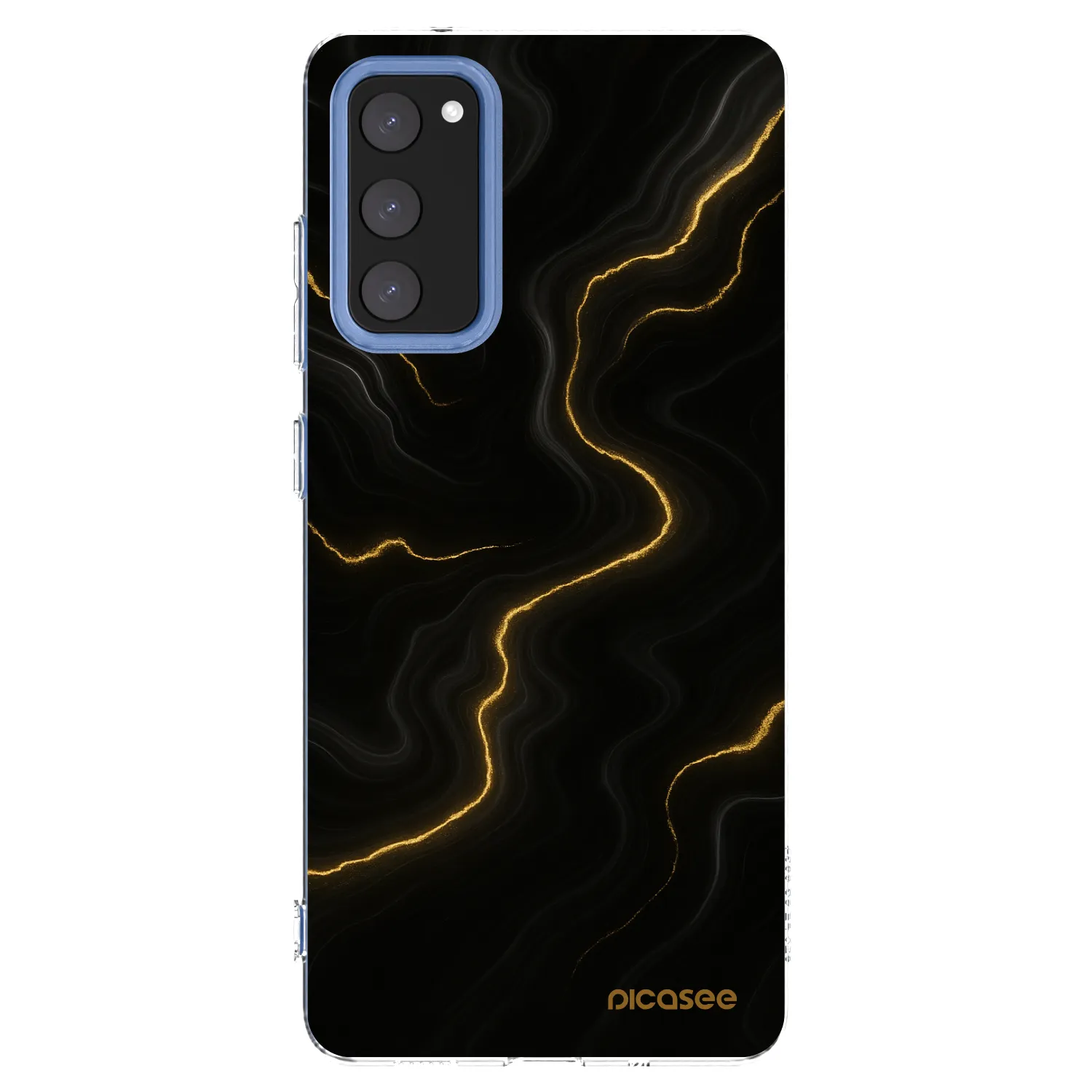 Picasee silikónový prehľadný obal pre Samsung Galaxy S20 FE - Thunder