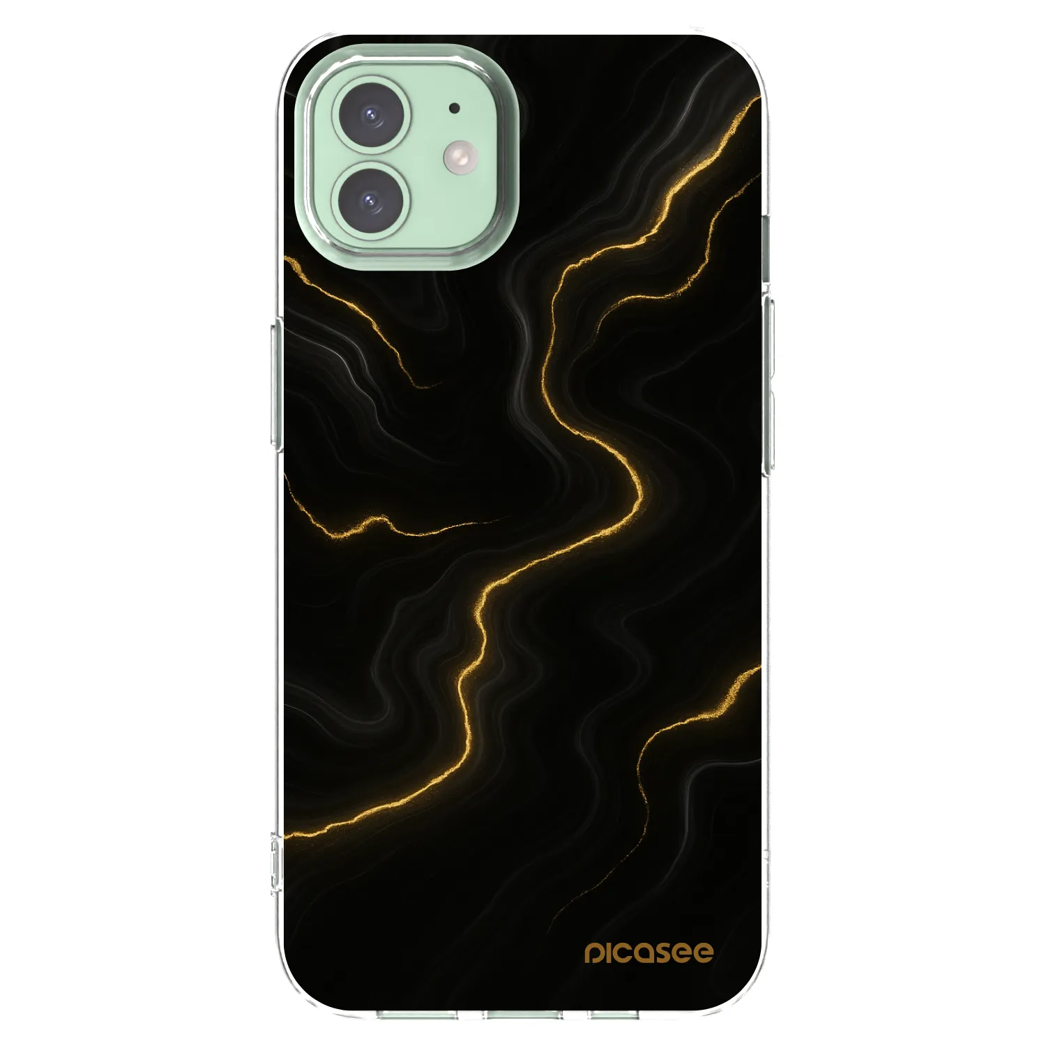 Silikónový prehľadný obal pre Apple iPhone 12 Pro - Thunder