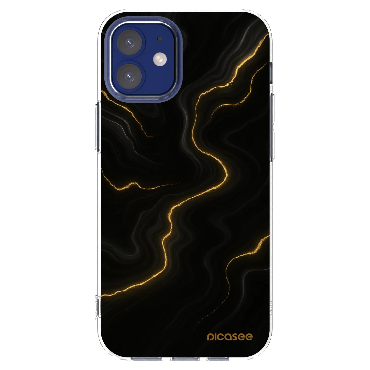 Picasee silikónový prehľadný obal pre Apple iPhone 12 mini - Thunder