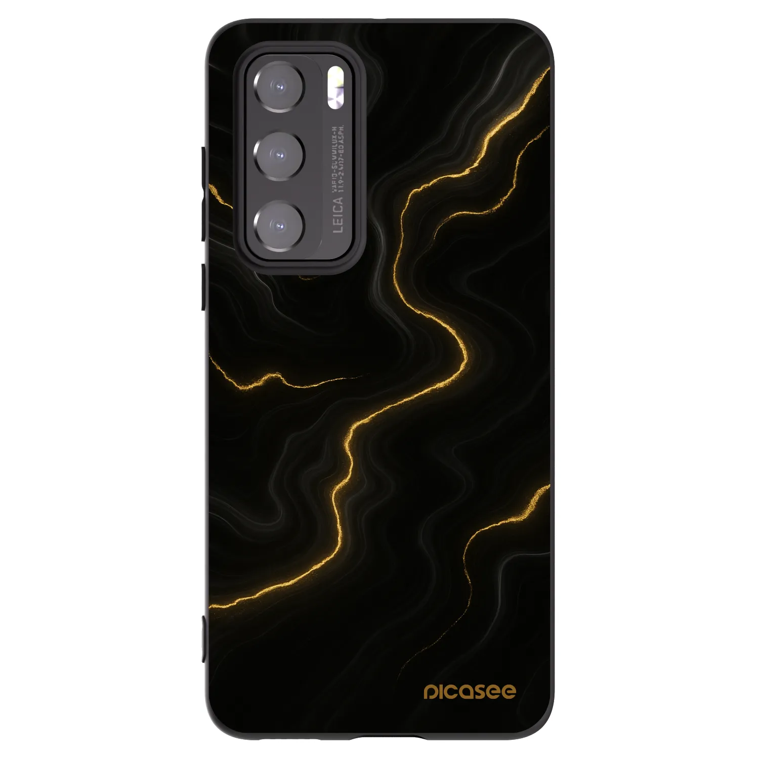 Picasee silikónový čierny obal pre Huawei P40 - Thunder