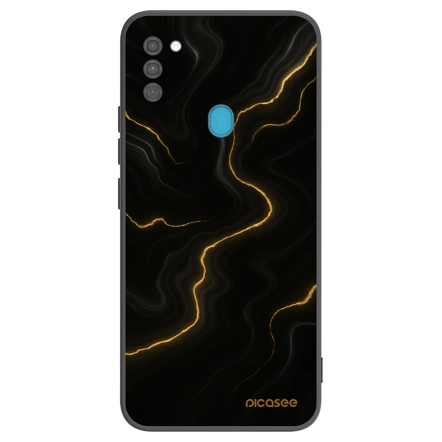 Picasee silikónový čierny obal pre Samsung Galaxy M11 - Thunder