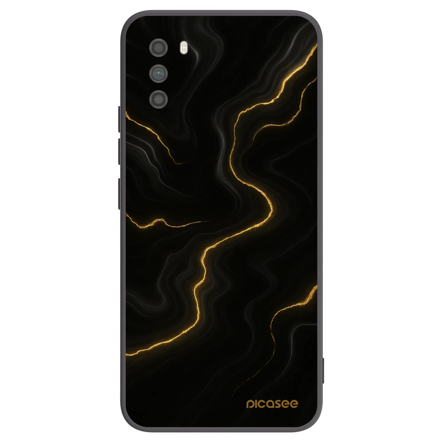 Picasee silikónový čierny obal pre Xiaomi Poco M3 - Thunder