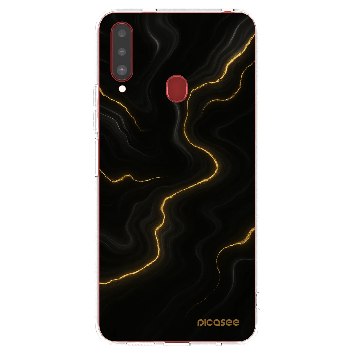 Picasee silikónový prehľadný obal pre Samsung Galaxy A20s - Thunder