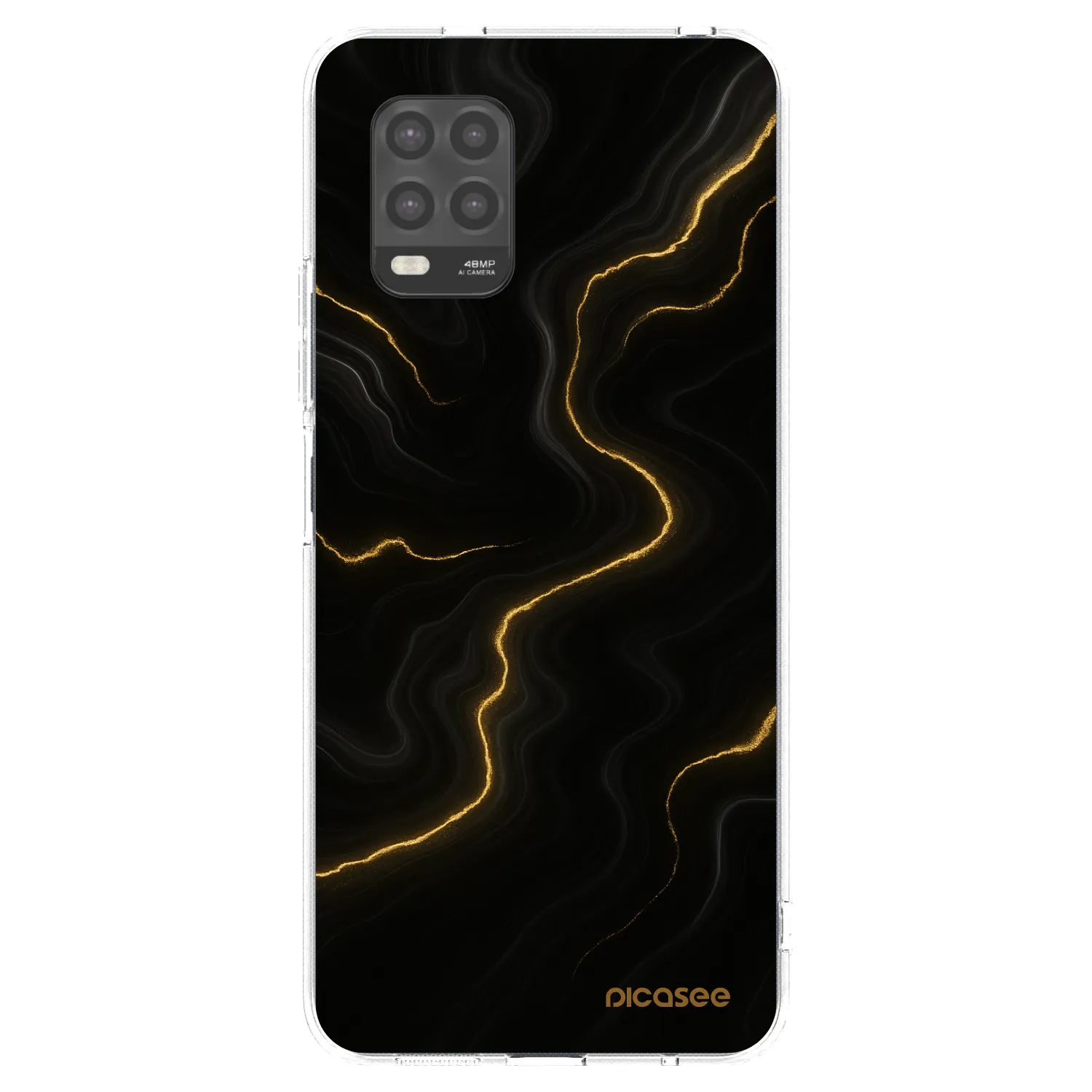 Silikónový prehľadný obal pre Xiaomi Mi 10 Lite - Thunder