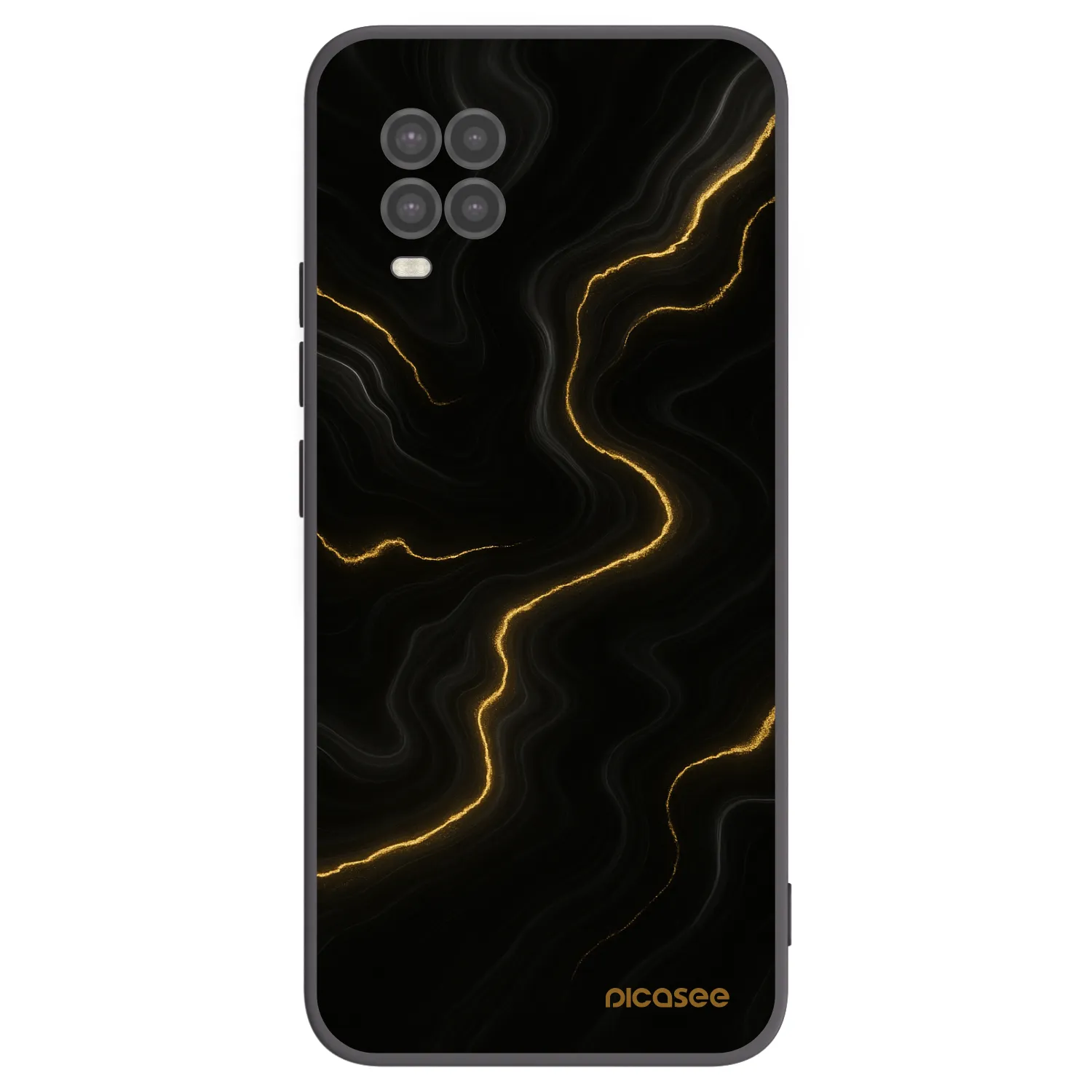 Picasee silikónový čierny obal pre Xiaomi Mi 10 Lite - Thunder