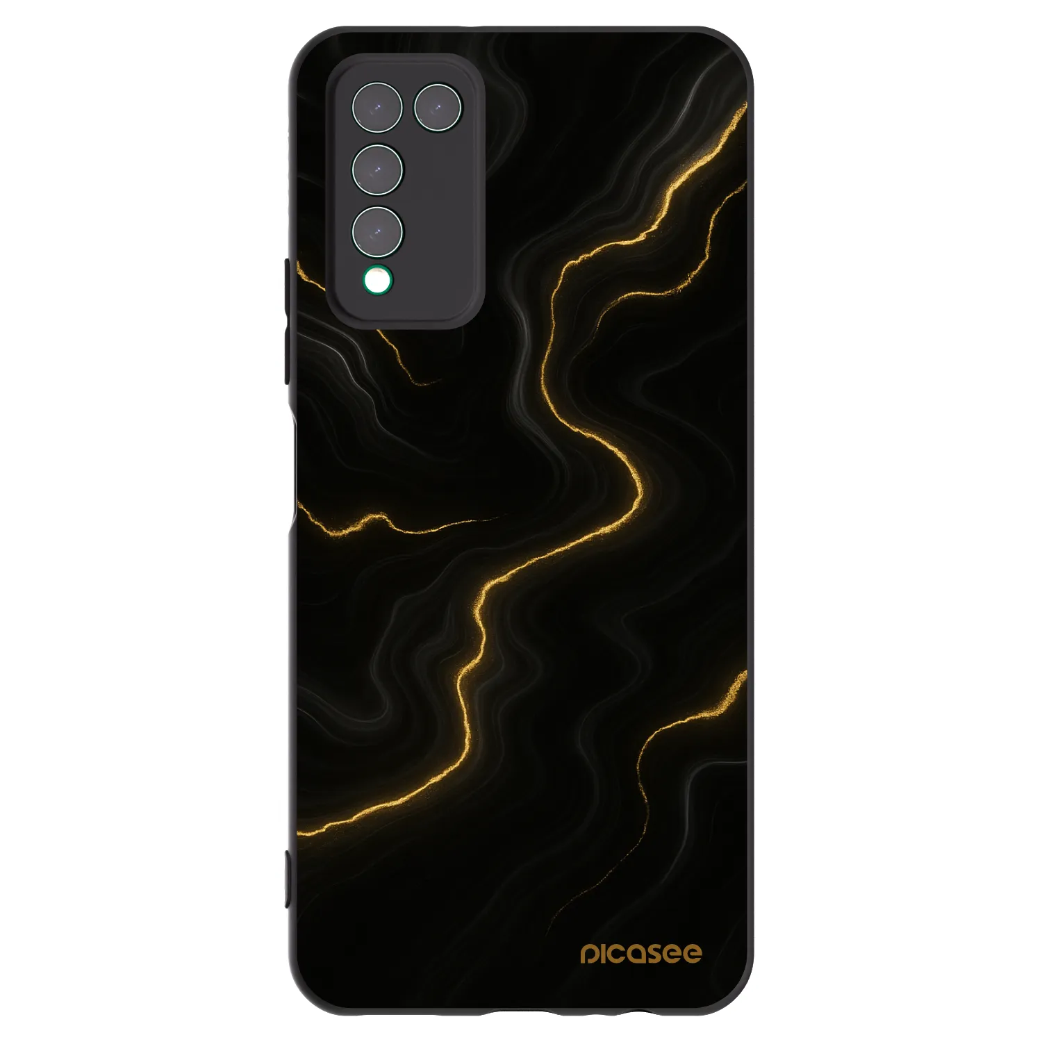 Picasee silikónový čierny obal pre Honor 10X Lite - Thunder