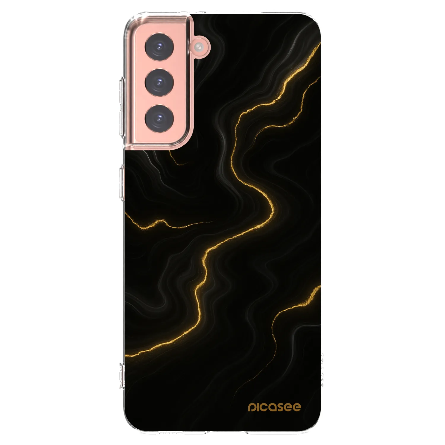 Picasee silikónový prehľadný obal pre Samsung Galaxy S21 5G G991B - Thunder