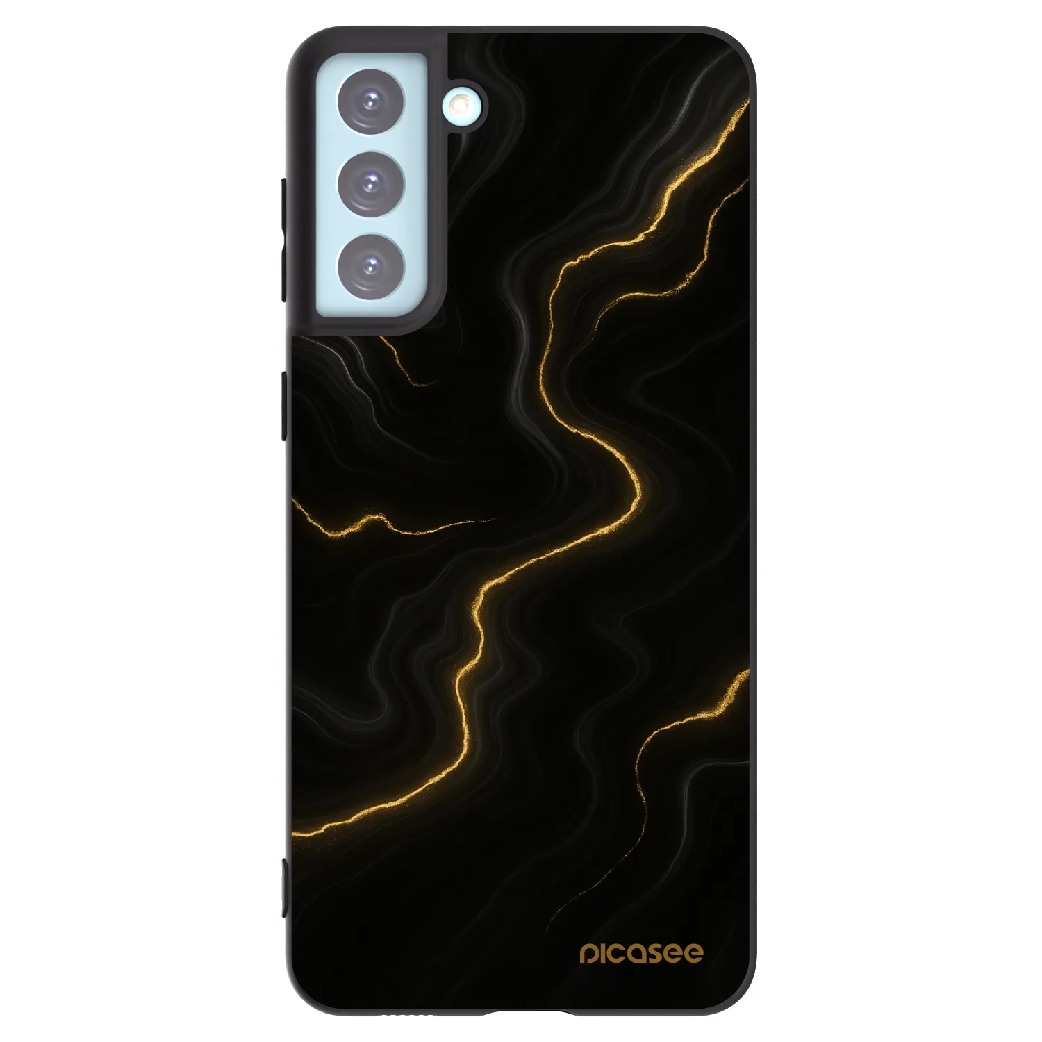 Picasee silikónový čierny obal pre Samsung Galaxy S21+ 5G G996F - Thunder